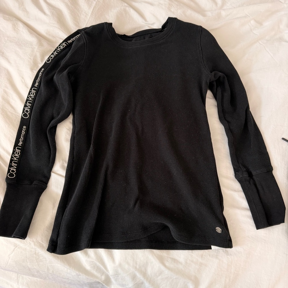 Calvin Klein Black Knit Fabric